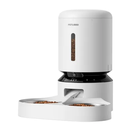 Petlibro Granary camera feed dispenser with double bowl, 5L (white)